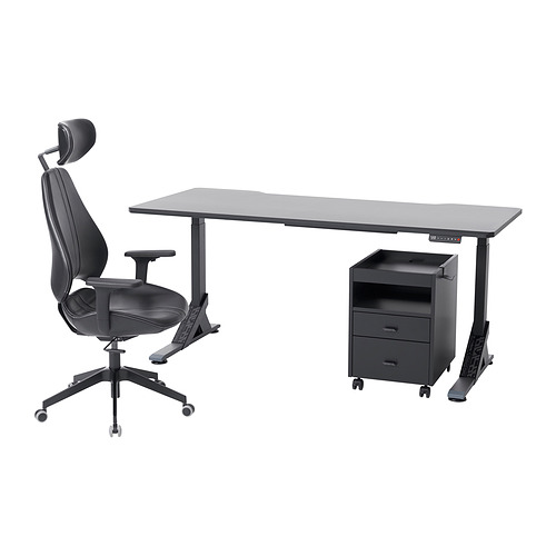 UPPSPEL/GRUPPSPEL desk, chair and drawer unit