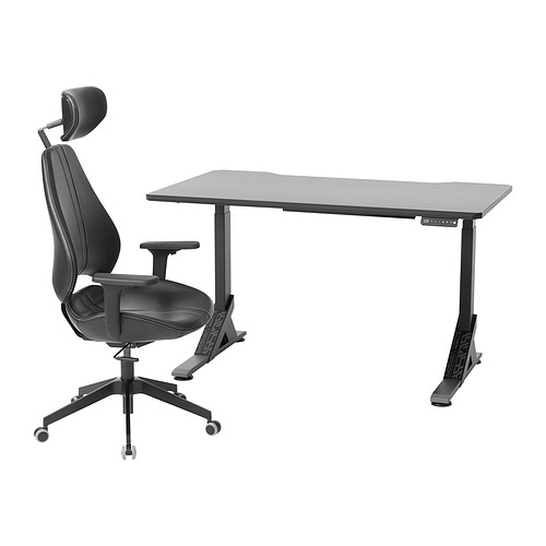 UPPSPEL/GRUPPSPEL, gaming desk and chair