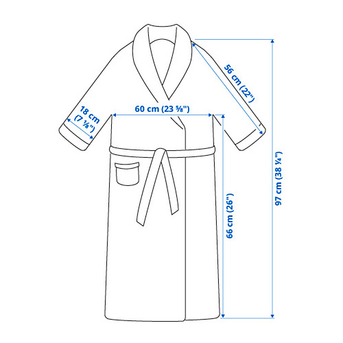 KÄRRFIBBLA bath robe