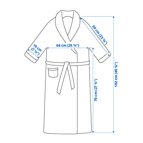 KÄRRFIBBLA bath robe