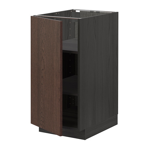 METOD base cabinet with shelves