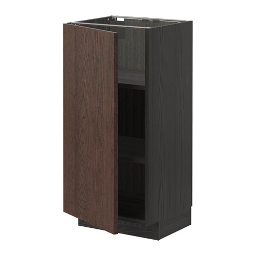 METOD base cabinet with shelves