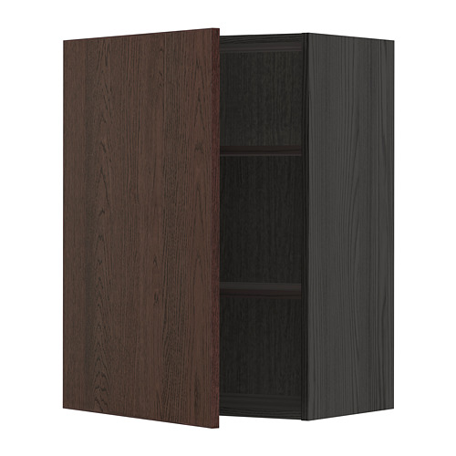 METOD wall cabinet with shelves