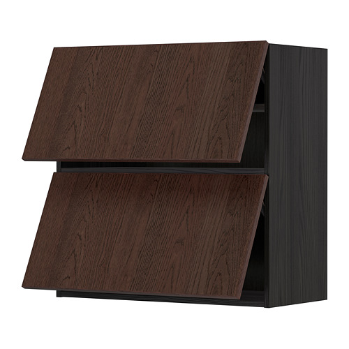 METOD, wall cab horizo 2 doors w push-open