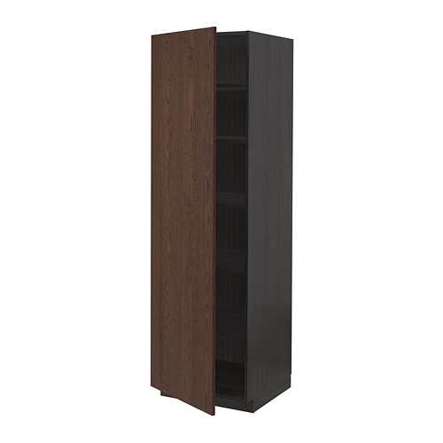 METOD high cabinet with shelves
