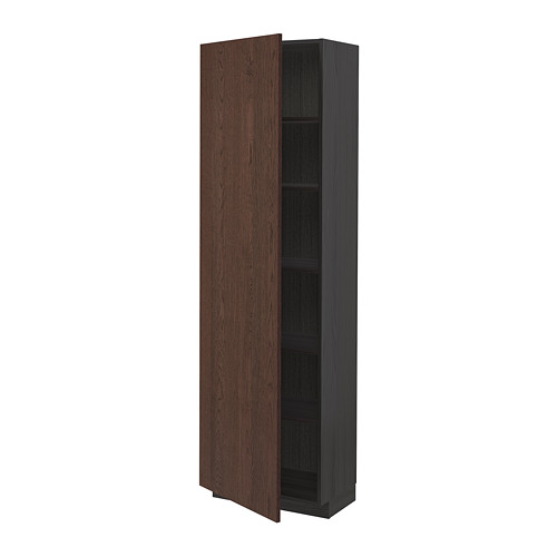 METOD high cabinet with shelves
