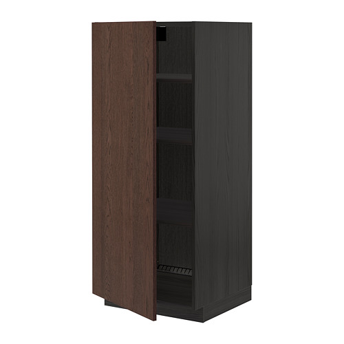 METOD high cabinet with shelves