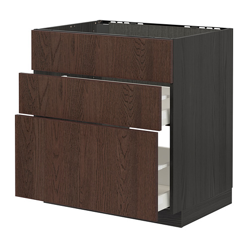 METOD/MAXIMERA base cab f sink+3 fronts/2 drawers