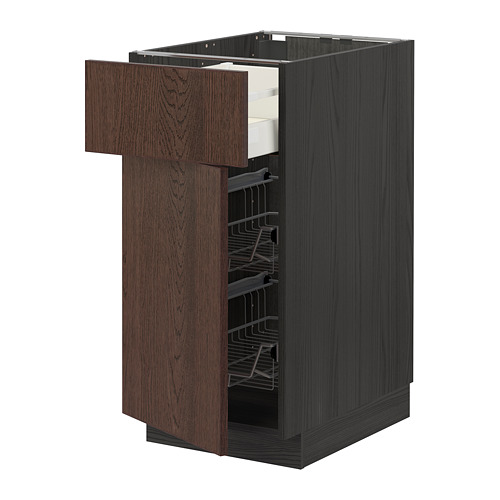 METOD/MAXIMERA base cab w wire basket/drawer/door