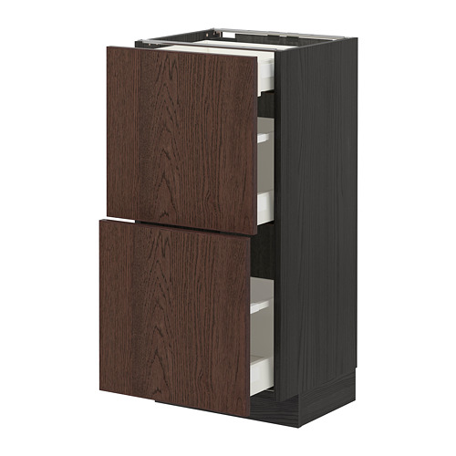 METOD/MAXIMERA base cab with 2 fronts/3 drawers