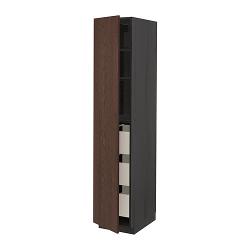 METOD/MAXIMERA high cabinet with drawers