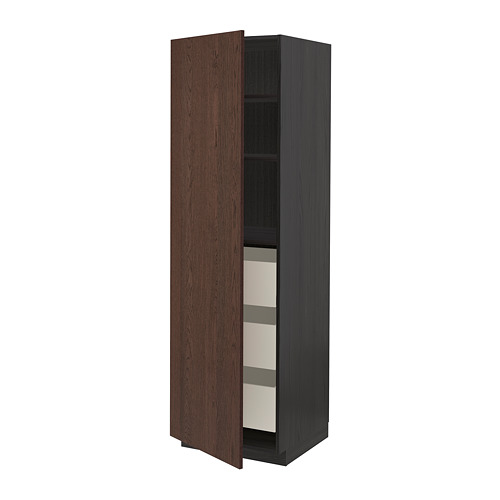 METOD/MAXIMERA high cabinet with drawers