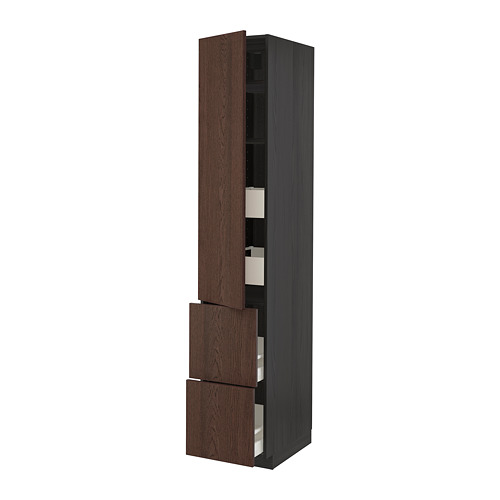 METOD/MAXIMERA hi cab w shlvs/4 drawers/dr/2 frnts