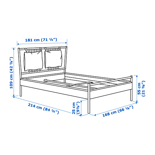 BJÖRKSNÄS bed frame