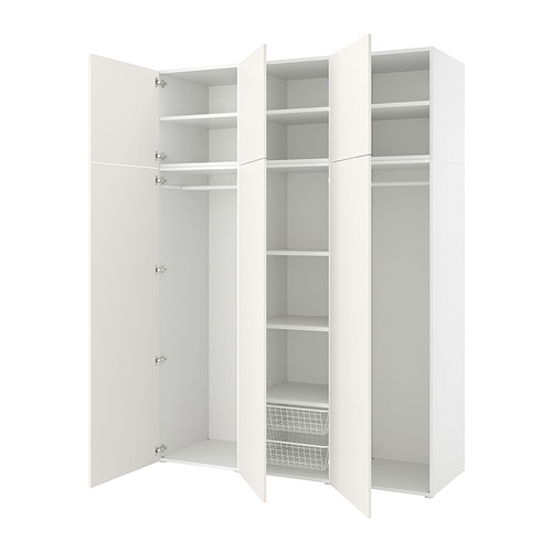 PLATSA, wardrobe w 6 doors