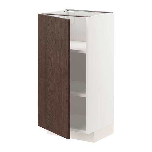 METOD base cabinet with shelves