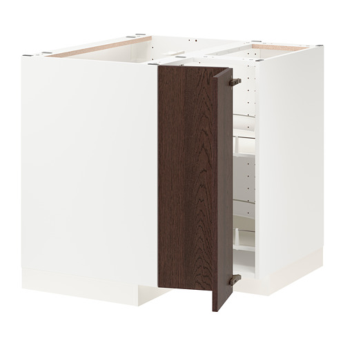 METOD, corner base cabinet with carousel