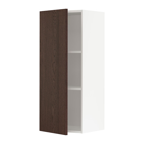 METOD wall cabinet with shelves