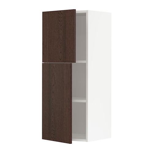 METOD wall cabinet with shelves/2 doors