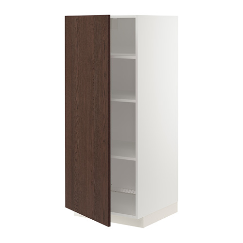 METOD high cabinet with shelves