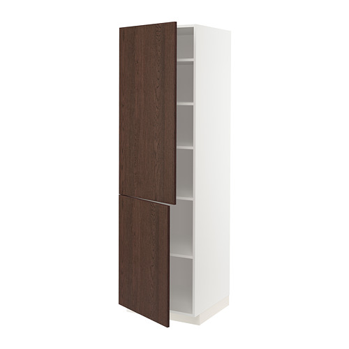 METOD high cabinet with shelves/2 doors