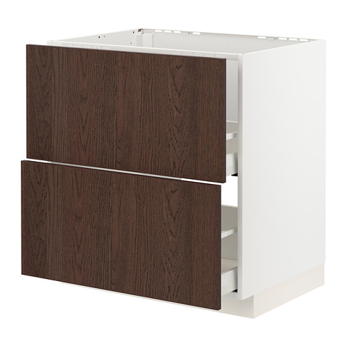 METOD/MAXIMERA, base cab f sink+2 fronts/2 drawers