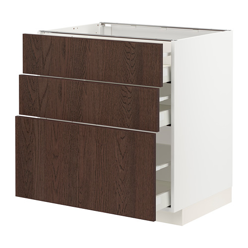 METOD/MAXIMERA base cabinet with 3 drawers