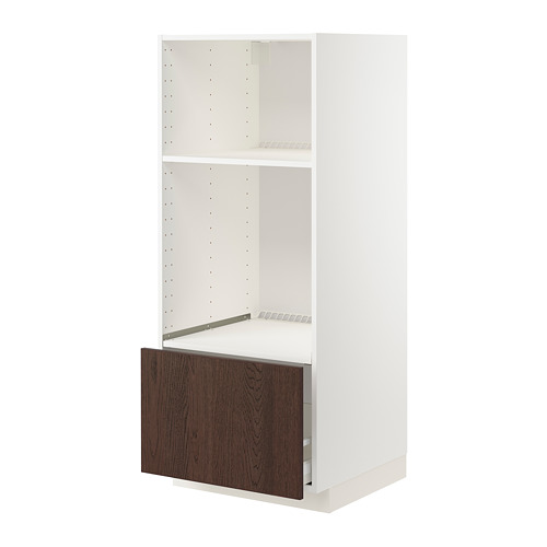 METOD/MAXIMERA high cab for oven/micro w drawer