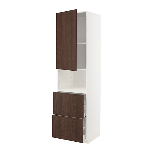 METOD/MAXIMERA hi cab f micro w door/2 drawers