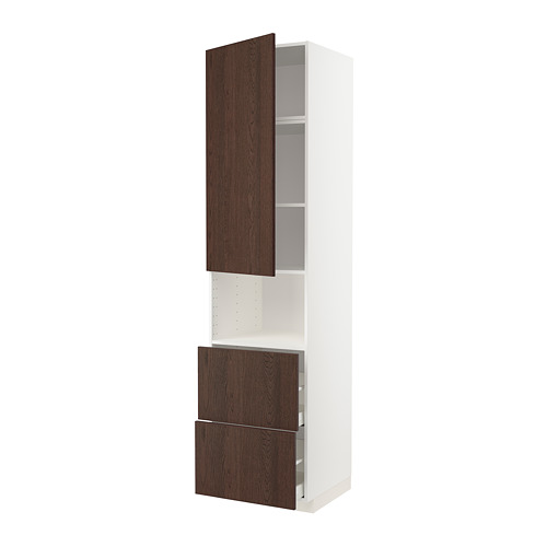 METOD/MAXIMERA hi cab f micro w door/2 drawers