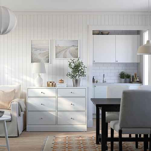 HAVSTA, kommóða, sex skúffur