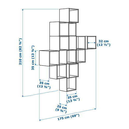 EKET wall-mounted cabinet combination
