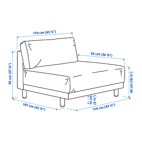 UPPÅKRA 1.5-seat module
