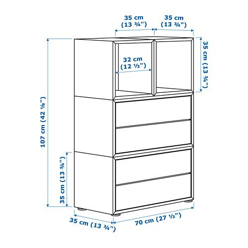 EKET cabinet combination with feet