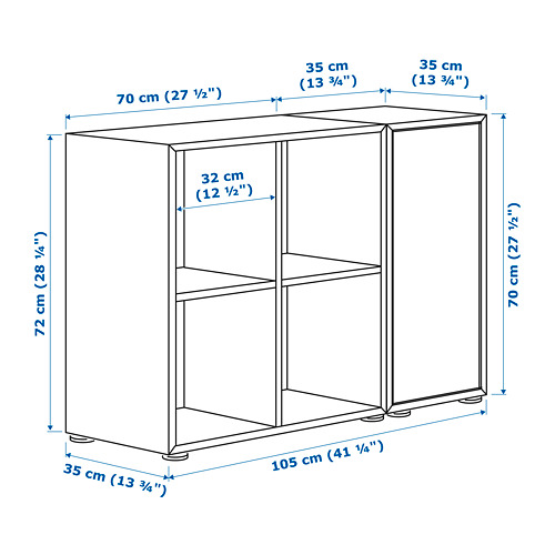 EKET cabinet combination with feet