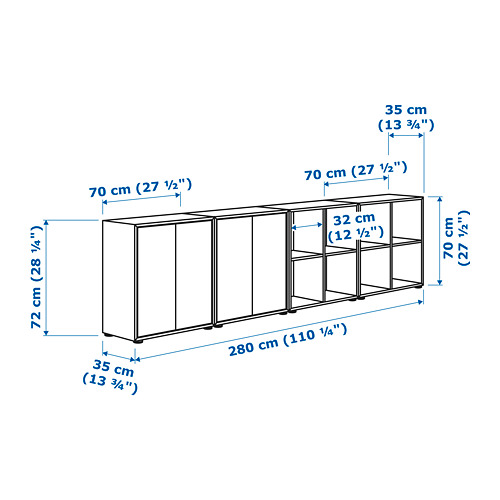 EKET cabinet combination with feet