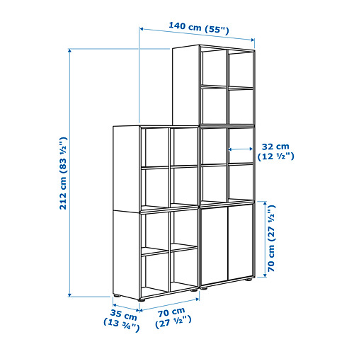 EKET cabinet combination with feet