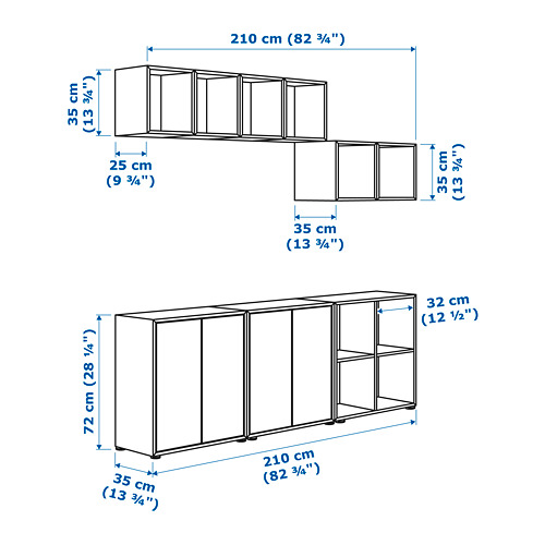 EKET cabinet combination with feet