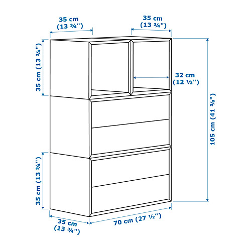 EKET wall-mounted cabinet combination