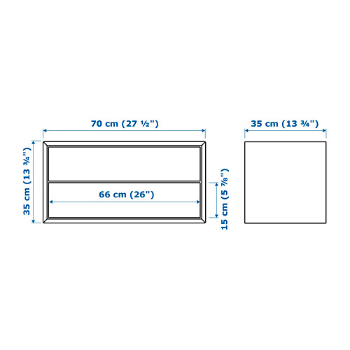 EKET cabinet with 2 drawers