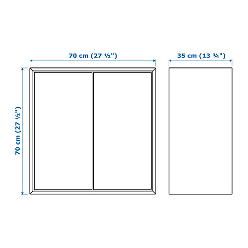 EKET, wall-mounted cabinet combination