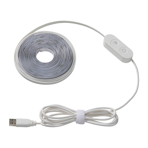 KABBLEKA, LED ljósalengja með USB