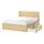 MALM, bed frame, high, w 4 storage boxes