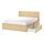 MALM, bed frame, high, w 2 storage boxes