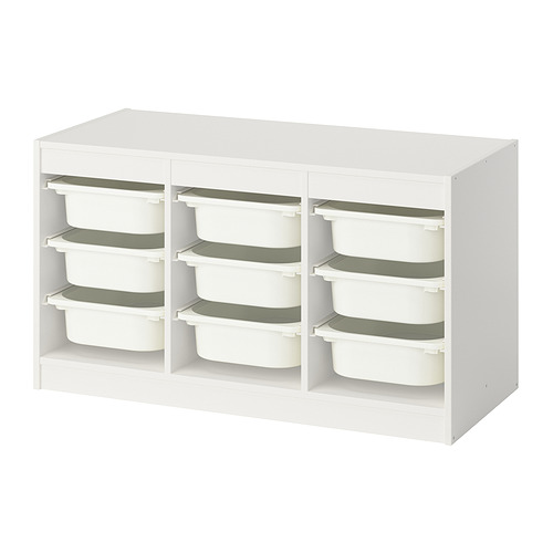 TROFAST, hirsla með kössum