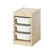 Light white stained pine/white (-1.200,-)