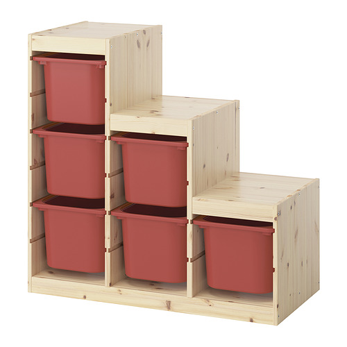 TROFAST, storage combination with boxes