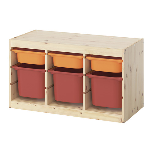 TROFAST, storage combination with boxes