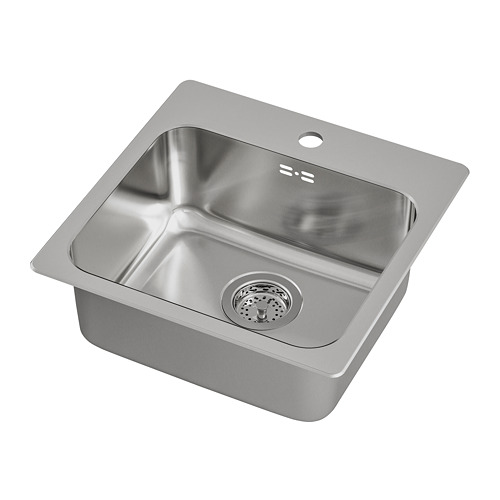 LÅNGUDDEN, inset sink, 1 bowl