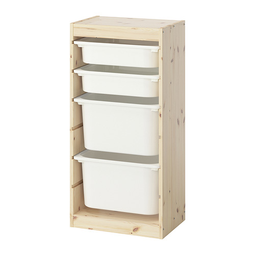 TROFAST, storage combination with boxes